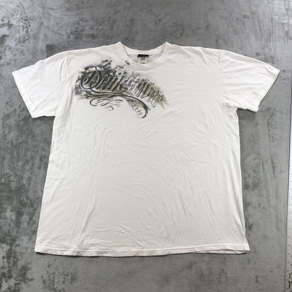 Vintage Quiksilver Shirt Mens XL White Script Logo Surf Graphic Tee Y2K
